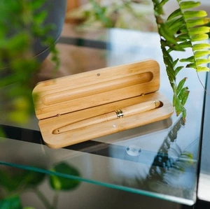 Bamboo Pen Case | Writing Pen - Picture 1 of 3