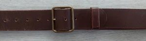 Offiziersgürtel, Leder, Gr. 120 cm / 47,2 Zoll, 1974, gebraucht, Schweizer Armee - Bild 1 von 13