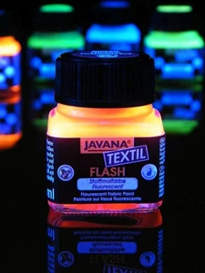 20ml Schwarzlicht Stoffmalfarbe Orange - Bild 1 von 6