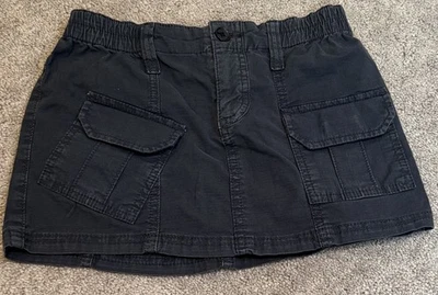 Falda corta de lona negra extra pequeña BDG Urban Outfitters para mujer Foto 1 de 4