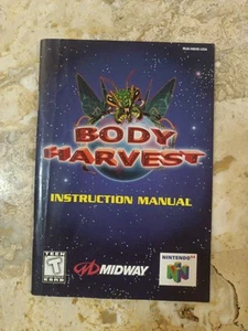 Manual Instruction Book BODY HARVEST ✨Nintendo 64 N64➡️ B2G1 DISCONT - Picture 1 of 5