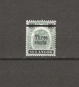 MALAYA/SELANGOR 1900 SG 67a MNH - Foto 1 di 2
