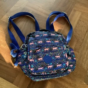 Kipling Navy Blue Small Monkey Backpack Rucksack Handbag Work Travel holiday - Imagen 1 de 10