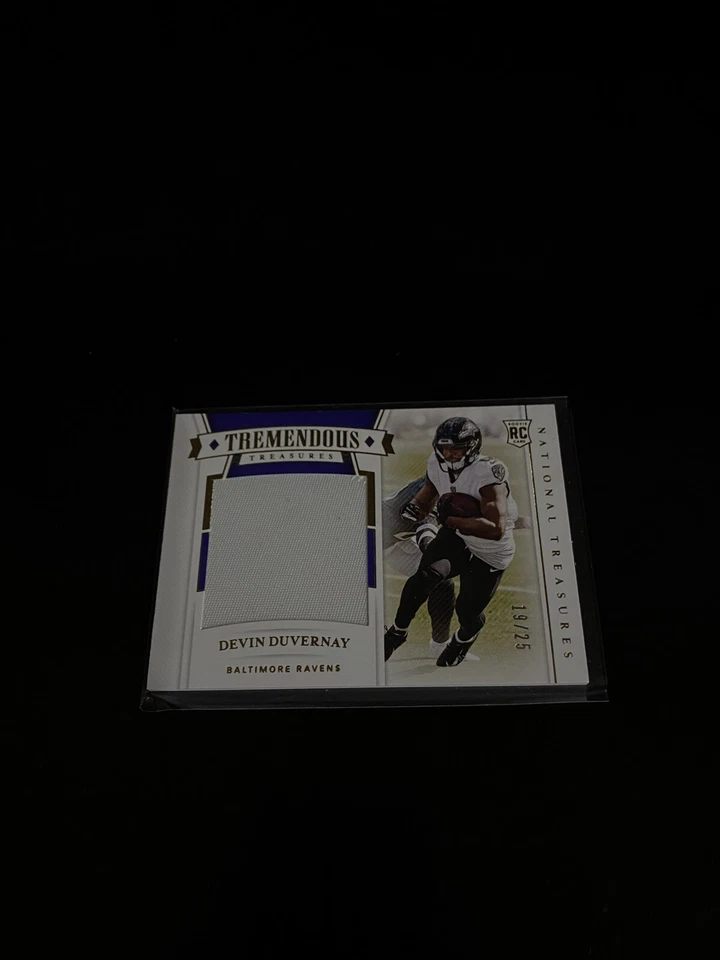2020 Panini National Treasures Tremendous Rookies /25 Devin Duvernay Rookie RC - Image 1 of 2