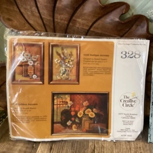 Creative Circle Stitchery 328 Golden Autumn Needlepoint Mid Mod Russell Bush - Picture 1 of 7