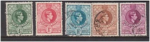 (F142-38) 1938 Swaziland mix of 5 stamps KGVI 1/2d to 6d (AM) (RE40) - Picture 1 of 1