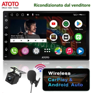 ATOTO A6PF 7 pollici Doppio 2DIN Android Autoradio CarPlay e Android Auto+Camera - Foto 1 di 7