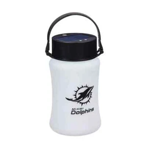 NFL Team Sports Miami Dolphins Solar-Powered Evergreen Silicone Solar Lantern - Picture 1 of 1