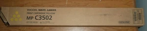 NEU Original Ricoh Savin Lanier Gelb MP C3502 Drucker Tonerkassette 841736 - Bild 1 von 1