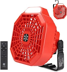 Portable Camping Fan for Milwaukee 18V Li-ion Battery Fan with LED Lamp Remote - Picture 1 of 6