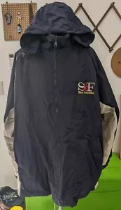 Vtg San Francisco Removable Hood Reversible Jacket/Vest Embroidery Fleece Sz XXL - Picture 1 of 14