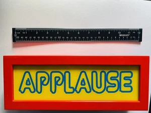 Lighted Applause Sign Home Or Desk Decor Red And Yellow - Picture 1 of 4