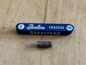 Vintage Sheaffer's Fineline Mechanical Pencil Erasers Tin With 1 Eraser - Picture 1 of 3
