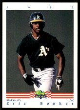 1992 Classic Best Eric Booker Modesto A's #34