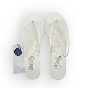 Rovmia by Cilu Stepping Stone Massage Sandalen Größe 11 weiß Swarovski - Bild 1 von 6