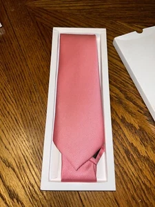 NEW IN Package RBOCOTT Men's PINK 100% Silk Hand Made Neck Tie - Bild 1 von 5