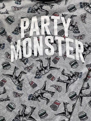 Camiseta Arizona Fiesta Monstruo Niños Comer Pizza Fiesta Dinosaurios Talla XL Foto 1 de 4