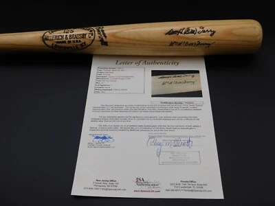 WH Bill Terry Signed New York Giants Louisville Slugger Baseball Bat JSA LOA HOF - Image 1 of 4