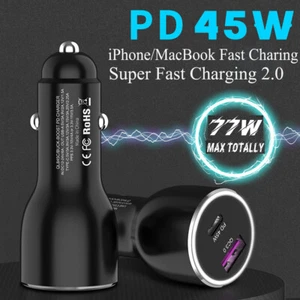 Chargeur de voiture rapide 45 W USB C PD PPS pour Samsung Galaxy S23 S22 S21 Ultra - Photo 1 sur 17