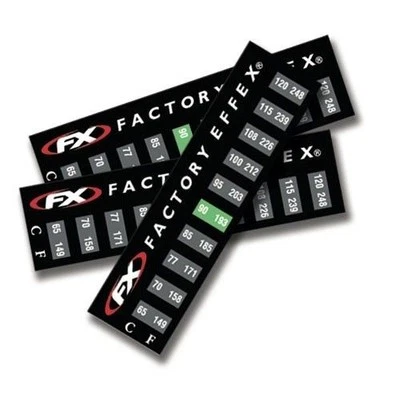 NEW Factory Effex Engine Temp Temperature Stickers 3 Pack HONDA KAWASAKI SUZUKI - Image 1 of 3