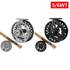 Fliegenrolle 5/6WT Aluminiumlegierung große Dorn Fliegen Angelrolle handgewechselt USA - Bild 1 von 26