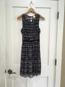 Anthropologie Womens Wedding Guest Dress Black White XS Sundress NEW Sleeveless - Picture 1 of 5