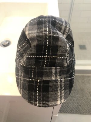 Gorra Eddie Bauer a cuadros Billled talla L/XL poliéster/lana forrada usada Foto 1 de 4