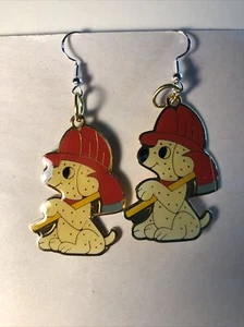 Fire House Dog Ear Rings - Picture 1 of 1