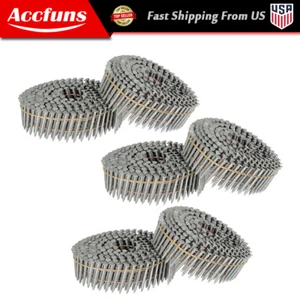 1-1/4"x0.092" Hot-Dipped Galvanized Ring Coil Siding Nail Round Head 3600Pcs - Picture 1 of 21