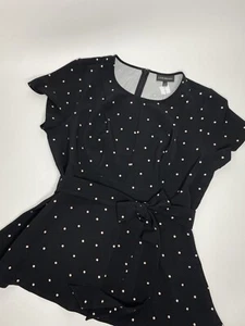 Women’s Lane Bryant Polka Dot Belted Blouse •Size 16 *NWT - Picture 1 of 11