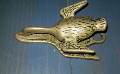 Brass Goose Duck Waterfowl Clip Paper Note Holder Desk or Wall Mount S2 - Image 1 of 2