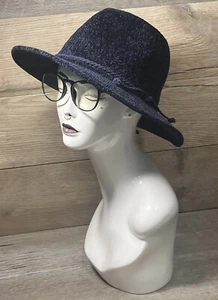 SOLE/SOCIETY Blue Corduroy Rancher Hat Soft Wide Brimmed Hat Womens One Size O/S - Picture 1 of 17