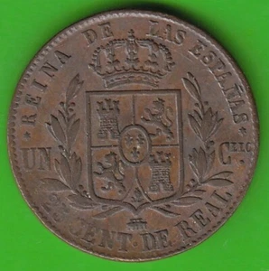 Spain 25 Centimos de Real 1863 Segovia in vz small embossing weakness nswleipzig - Picture 1 of 2