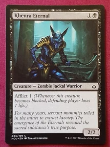 Magic The Gathering HOUR OF DEVASTATION KHENRA ETERNAL black card MTG - Picture 1 of 2