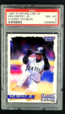 1997 Kenner Starting Line Up SLU Classic Doubles Ken Griffey Jr. HOF PSA 8 NM-MT - Image 1 of 4