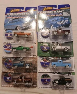 Johnny Lightning 1997 TRUCKIN’ AMERICA Limited Edition Set of 8 NEW - Image 1 of 4