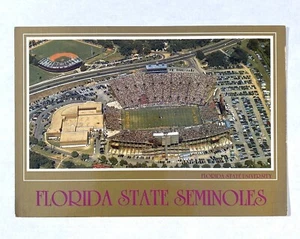 Postcard Tallahassee, FL Florida State University Seminoles Campbell Stadium  - Picture 1 of 3