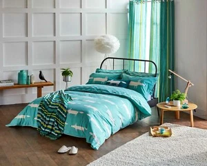 Scion Bedding Mr Fox Teal Duvet Cover, Pillowcase, Cushion, Throw or Curtains - Picture 1 of 16