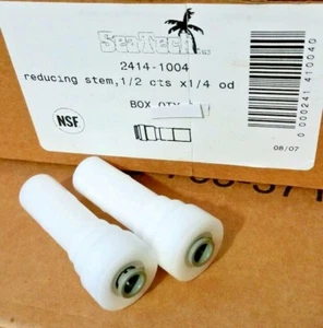 QTY-2 SeaTech 2414-1004 Reducing Stem Fitting 1/2 CTS x 1/4 OD 2 pc lot - Picture 1 of 2