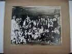 Large 1940-50's B&W Photograph of Halloween Party w/ Costumes * 