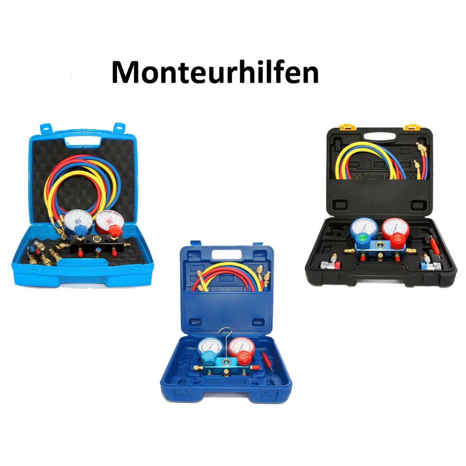 ATLANTIS KLIMAZUBEHÖR Klimaanlage Monteurhilfe verschiedene R32 / R410a / R134a / R1234yf