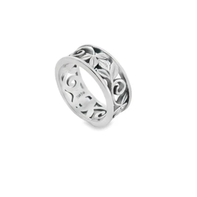 James Avery Abounding Vines Band Ring Sterling Silver Size 5 1/4 - Image 1 of 2