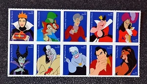 2017USA #5213-5222 Forever - Disney Villains - Block of 10 Mint scar - Picture 1 of 1