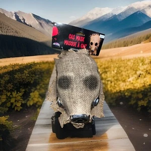 Brand New Gas Mask BURLAP GAS MASK  Playboy Anime Comic Con Twitch Convention - Picture 1 of 24