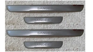 DACIA SANDERO (2016-2021) DOOR SILL SCUFF PROTECTOR PLATES LOGO SDR001 - Picture 1 of 4