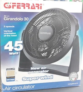 ventilatore tipo ariante girandolo diametro 30 da tavolo o da parete g3ferrari - Foto 1 di 1