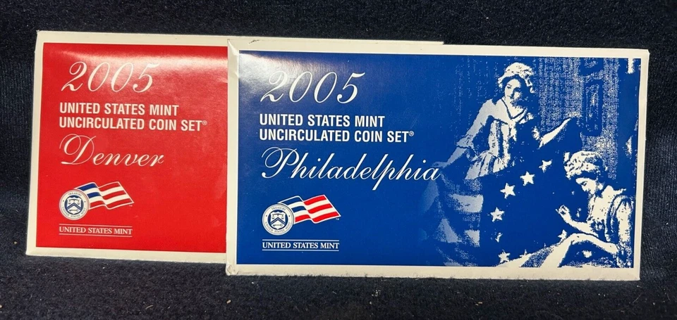 2005 United States Mint Uncirculated Coin Sets from Philadelphia and Denver - Image 1 of 1