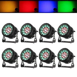 8pcs IP65 19X12W 4IN1 Zoom LED Par Light RGBW Wash Effect DJ Show PAR Lights - Picture 1 of 14