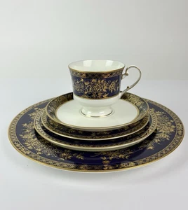 Mikasa China Buckingham Cobalt Blue With Gold Service For 1 -5 PCS #A6-002 - Picture 1 of 7