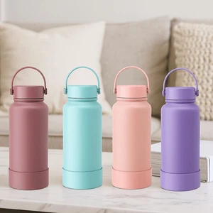 Stainless Steel Thermos Cup Solid Color Coffee Cups Thermos Bottle Outdoor - Picture 1 of 18